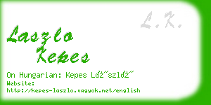 laszlo kepes business card